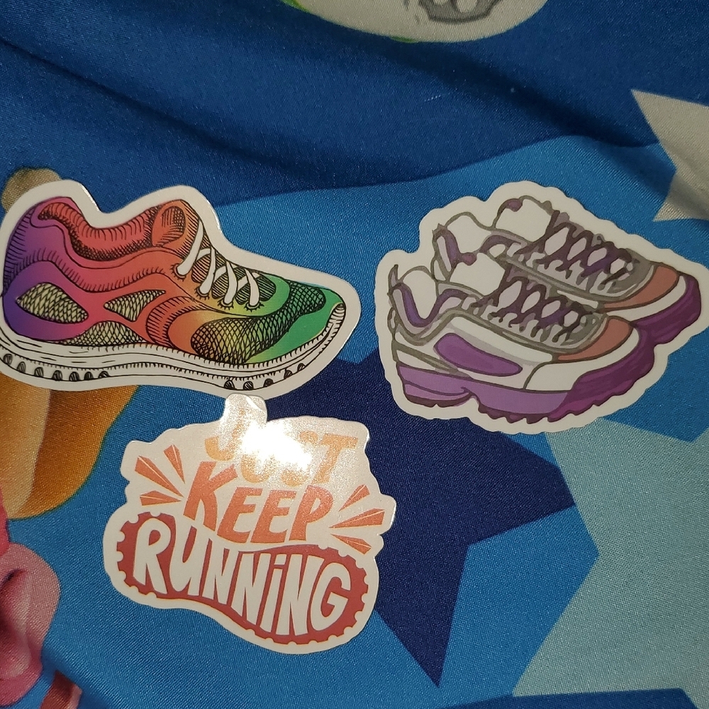 🌈FREE W/BUNDLE🌈 Set Of 3 Colorful Sneaker Stickers